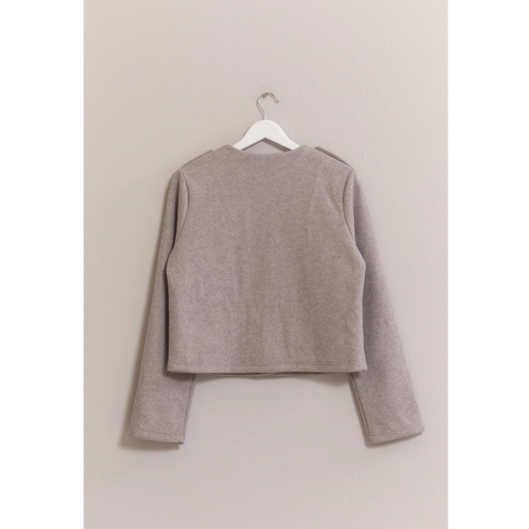 #179 SALE 🛑35 S, M, L Black Fabulous Wool-Like Single-Breasted Jacket - Picture 8 of 8